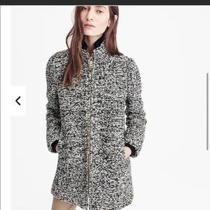 J.Crew Lodge Coat Speckled Boucle Wool